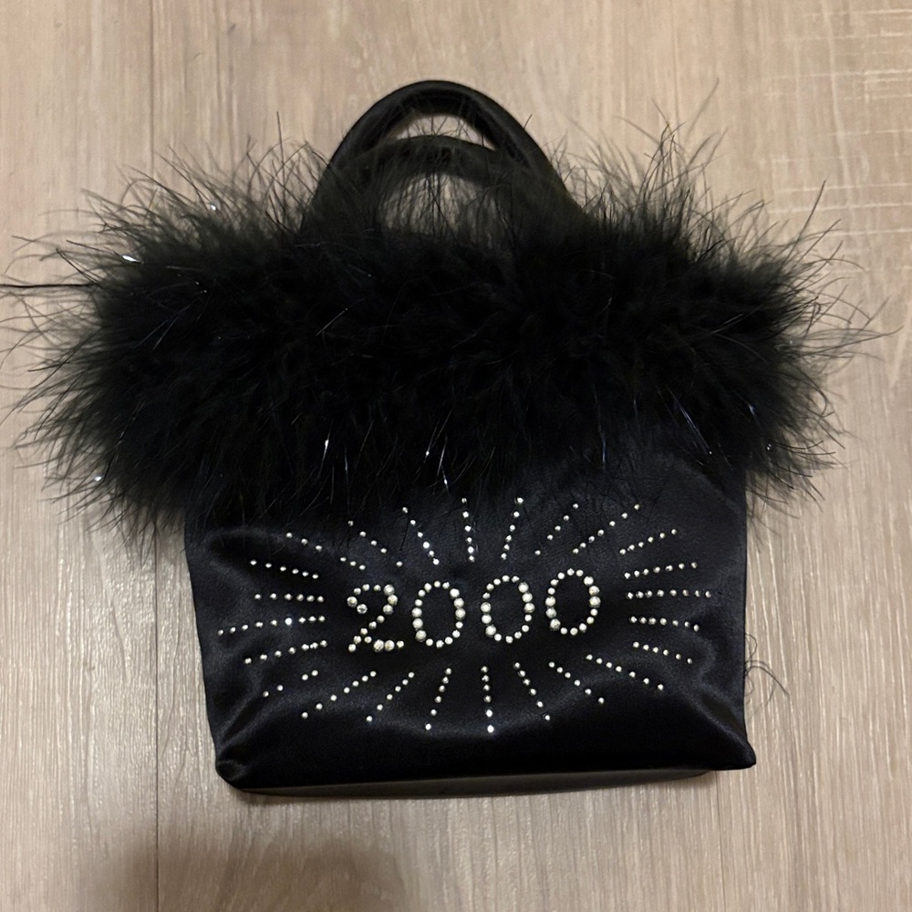 Y2K New Year’s 2000 Feathered Women's Evening Bag